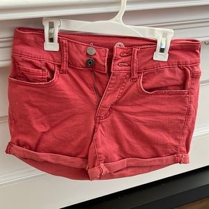So Pink Midi Jean Shorts